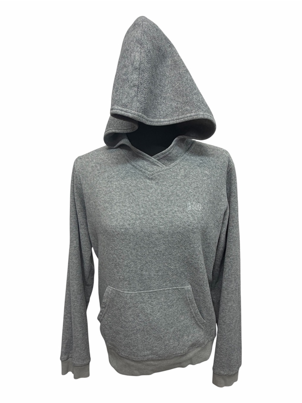 GAP Men's Heather Gray Crewneck Hooded Sweatshirt